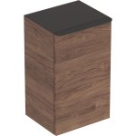 Geberit Smyle Square Bočná skrinka s jednými dvierkami 360x600x326 mm, rôzne prevedenia Typ: 500.360.JR.1 orech hickory/melamín s drevenou štruktúrou, závesy vľavo