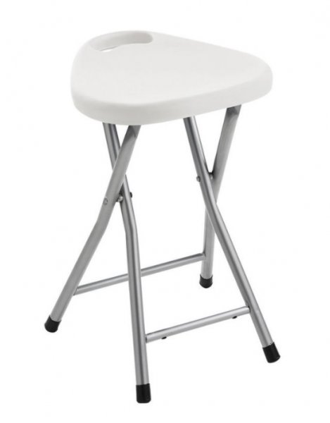 Sapho WHITE LINE Kúpeľňová stolička 30x46,5x29,3 cm, biela CO75