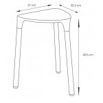 Sapho Kúpeľňová stolička rôzne prevedenia, 37x43,5x32,3 cm