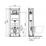IDEAL Standard ProSys Podomietkový WC modul 120 P F R009667