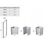 RAVAK Smartline Pevná sprchová stena rôzne rozmery a prevedenia SMPS