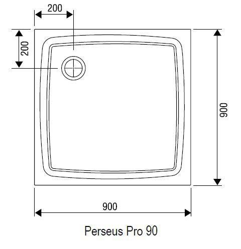 RAVAK Perseus Pro FLAT Sprchová štvorcová vanička rôzne rozmery, liaty mramor