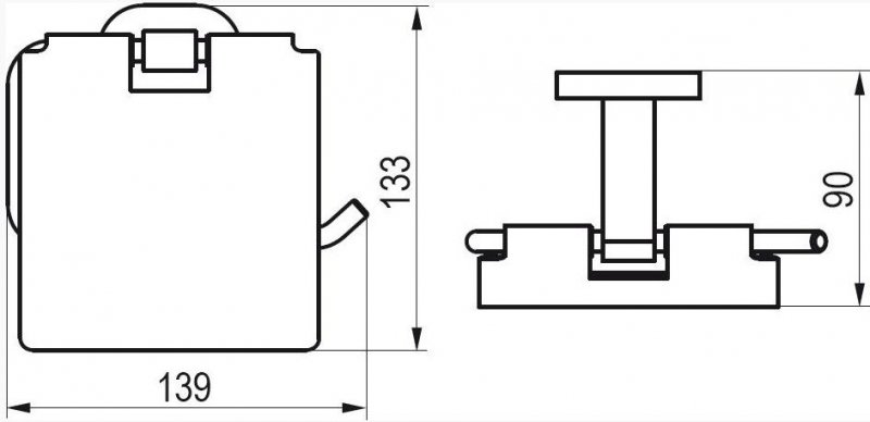 RAVAK Chrome Držiak na WC papier lesklý chróm CR 400.00 X07P191