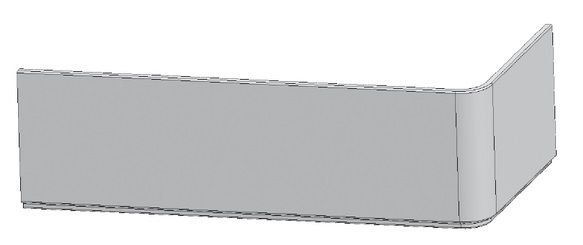 RAVAK 10° Panel čelný  biela, rôzne rozmery a prevedenia