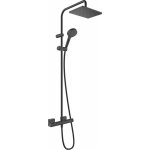 HANSGROHE Vernis Shape Showerpipe 230 so sprchovým termostatom rôzne farby Typ: 26097670 povrchová úprava čierna matná prietok EcoSmart 8,7 l/min