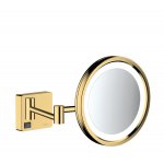 HANSGROHE AddStoris Kozmetické zrkadlo s LED osvetlením rôzne farby Typ: 41790990 povrchová úprava leštený vzhľad zlata