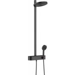 HANSGROHE Pulsify  Showerpipe 260 2jet s termostatem ShowerTablet Select 400 rôzne farby a prevedenia Typ: 24240670 čierna matná prietok 12,9 l/min