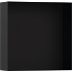 HANSGROHE XtraStoris Minimalistic Výklenok do steny bez rámu 30x30 cm rôzne rozmery a farby Typ: 56073670 povrchová úprava čierna matná rozmery 30x30x10 cm