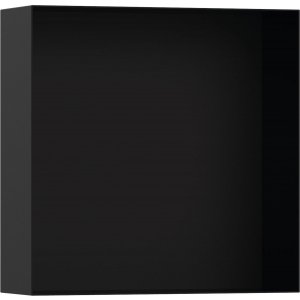 HANSGROHE XtraStoris Minimalistic Výklenok do steny bez rámu 30x30 cm rôzne rozmery a farby Typ: 56073670 povrchová úprava čierna matná rozmery 30x30x10 cm