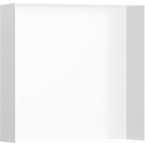 HANSGROHE XtraStoris Minimalistic Výklenok do steny bez rámu 30x30 cm rôzne rozmery a farby Typ: 56073700 povrchová úprava biela matná rozmery 30x30x10 cm