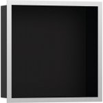 HANSGROHE XtraStoris Individual Výklenok do steny s designovým rámom, 30x30x10 cm rôzne prevedenia Typ: 56098800 farba rámu vzhľad nerezu farba výklenku čierna matná