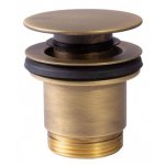 Tres Umývadlový ventil klik-klak velká zátka rôzne prevedenia Typ: 24284001LM prevedenie: matt aged brass (2.42.840.01.LM)