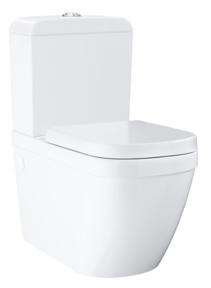 Grohe Euro Ceramic WC kombi súprava s nádržkou a doskou softclose, rimless alpská biela 39462000 (39 462 000)