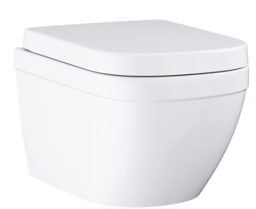 Grohe Euro Ceramic Závesné WC s WC doskou SoftClose, rimless alpská biela 39554000 (39 554 000)