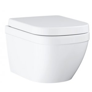 Grohe Euro Ceramic Závesné WC s WC doskou SoftClose, rimless alpská biela 39554000 (39 554 000)