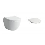 Laufen PRO Závesný klozet keramika, 530x360x430 mm, rôzne prevedenia Typ: H8669530000001 biela WC + sedátko Slow-closing Slim