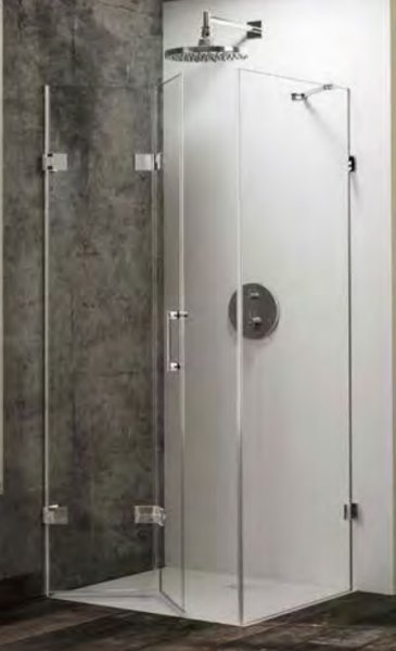 Huppe Solva bezrámová Krídlové sklapovacie dvere s bočnou stenou rôzne prevedenia