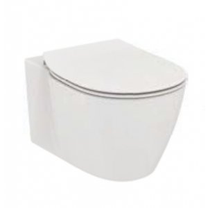 IDEAL Standard Connect Závesné WC AQUABLADE (so skrytou fixáciou) Biela Typ: E0479MA biela, WC + ultra ploché klasické sedátko