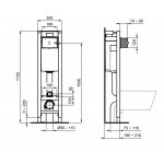 IDEAL Standard ProSys Podomietkový WC modul Eco M