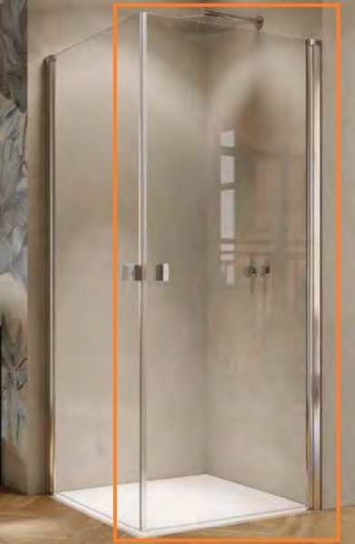 Huppe Solva s nástennou lištou Krídlové dvere pre rohový vstup (1/2 produktu) rôzne prevedenia