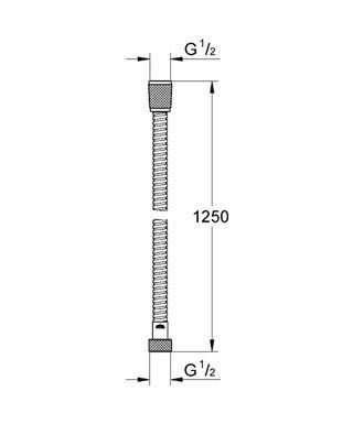 Grohe Relexaflex Metal Longlife Sprchová hadica chróm 28142000 (28 142 000)