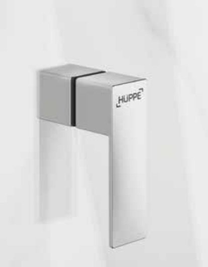 Huppe Aura pure 2-krídlové dvere s pevnými segmentami (1/2 produktu) číre sklo, rôzne prevedenia