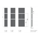 ISAN Collom Uni Kúpeľňový radiátor rôzne prevedenia