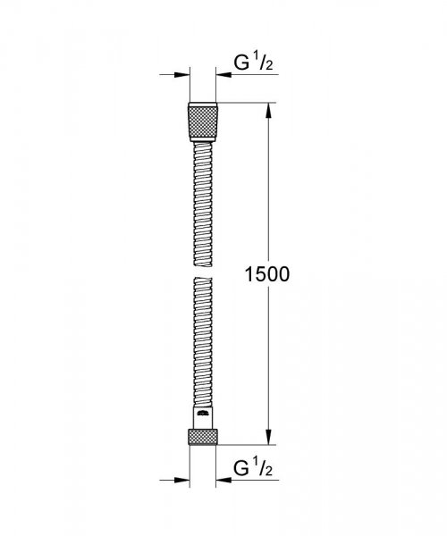 Grohe VitalioFlex Metal 1500 Kovová sprchová hadice 27502000 (27502000)