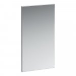 Laufen Frame 25 Zrkadlo v ráme rôzne rozmery a prevedenia Typ: H4474009001441  rozmery 45 × 82,5 cm, farba rámu lesklý hliník