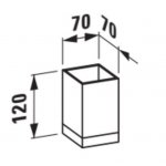 Laufen Sklenička Boxy 7×7×12 cm, různá provedení