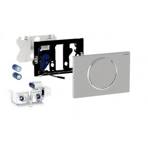 Geberit Sigma10 Ovládanie splachovania WC s elektronickým spúšťaním, napájanie batériou, jednoduché, pre sklopné oporné rameno, rádiové rôzne prevedenie