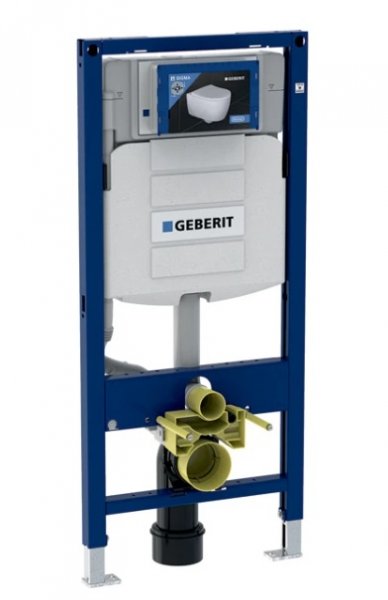 Geberit Duofix Prvok pre závesné WC, 112 cm, s podomietkovou splachovacou nádržkou Sigma 12 cm a elektrickou a komunikačnou pripájacou krabicou 111.900.00.5