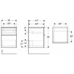 Geberit iCon Boční skříňka se dvěma zásuvkami 450 x 600 x 476 mm, různé provedení