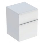 Geberit iCon Boční skříňka se dvěma zásuvkami 450 x 600 x 476 mm, různé provedení Typ: 502.315.01.3 bílá/lakované matné, rukojeť bílá/matná prášková barva