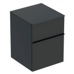 Geberit iCon Boční skříňka se dvěma zásuvkami 450 x 600 x 476 mm, různé provedení Typ: 502.315.JK.1 láva/lakované matné, rukojeť láva/matná prášková barva