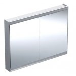 Geberit ONE Zrcadlová skříňka s ComfortLight a dvěma dveřmi, nadomítková montáž různé provedení Typ: 505.815.00.1 Eloxovaný hliník, šířka 120 cm