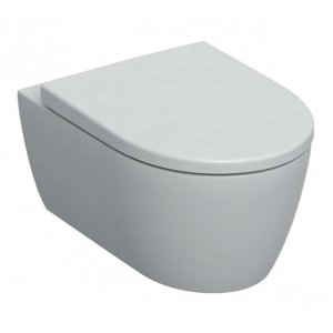 Geberit iCon Sada závěsného WC s hlubokým splachováním, uzavřený tvar, Rimfree, s WC sedátkem bílá, 36 x 37,5 x 53 cm 501.663.JT.1