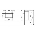 Laufen Base pro Laufen Pro S Skříňka pod umyvadlo 47 × 53,1 × 26,7 cm, různá provedení