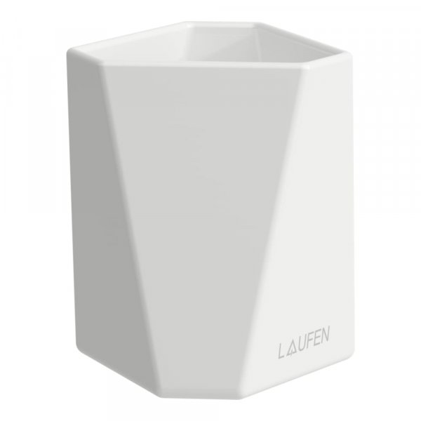Laufen Home collection Keramická sklenička TRIO Cup 8,5 × 8 × 10 cm H8777740000001
