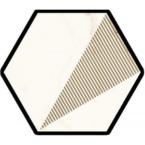Paradyz Calacatta 17.1 x 19.8  cm hexagon C matný IH171X1981CALACN Dekorácia