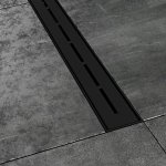 RAVAK Runway Odtokový žľab umiestnenie do priestoru rôzne rozmery a prevedenia OZ Typ: 800 čierna matná X01751