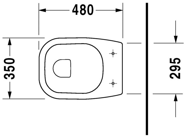 DURAVIT D-Code Stojací klozet 350 x 480 mm, rôzne prevedenia