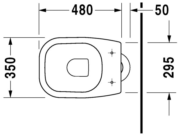 DURAVIT D-Code Stojící klozet 350 x 530 mm, různá provedení