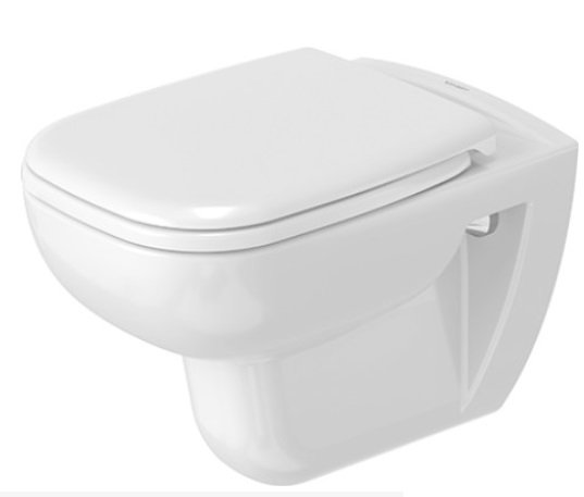 DURAVIT D-Code Set závesného WC Rimless a sedátka 355 x 545 mm 45700900A1
