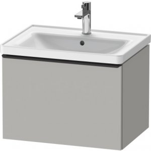 DURAVIT D-Neo Skrinka pod umývadlo závesná s jednou zásuvkou pre umývadlo D-Neo rôzne prevedenia Typ:DE425400707, Beton šedá matná, 634 x 452 x 440 mm