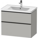 DURAVIT D-Neo Skrinka pod umývadlo závesná s 2 zásuvkami pre umývadlo D-Neo rôzne prevedenia Typ:DE435500707, Beton šedá matná, 784 x 452 x 625 mm
