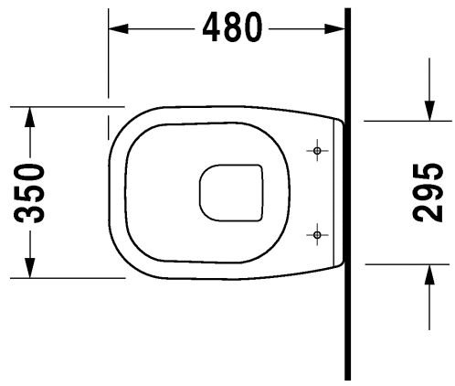 DURAVIT D-Code Závesný klozet Compact 350 x 480, rôzne prevedenie