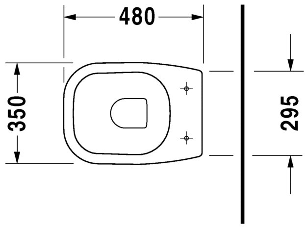 DURAVIT D-Code Stojací klozet 350 x 480 mm, rôzne prevedenie