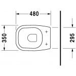 DURAVIT D-Code Stojací klozet 350 x 480 mm, rôzne prevedenie