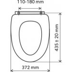 Novaservis WC dosky - Prestige Biela tvarované drevo WC/BILA
